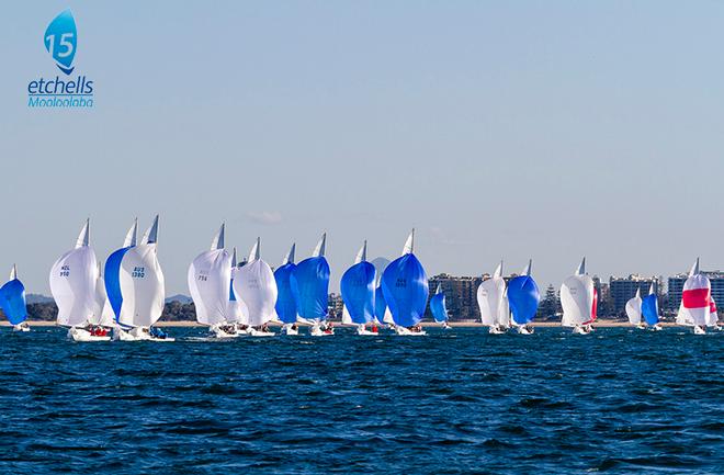 Stunning racing conditions on Day 1 as the breeze stayed a pleasant 8 to 18 knots and the ocean remained slippery smooth. © Teri Dodds